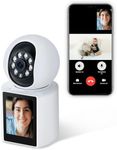 STONVUE Video Calling Indoor WiFi Camera with 2.8-Inch IPS Screen, 2K Two-Way Baby/Elder/Dog/Pet Camera with Phone App, Human/Sound/Crying Detection, One-Button Call, Color IR Night Vision