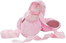 WENDYWU Girls Ballet Dance Shoes Pu