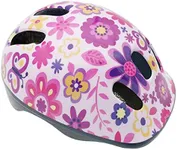 Toddler Helmets Kids Girl Boy Bike Helmet Muti-Sport Adjustable from Toddler Kids to Youth CPSC Certificated (Flower, M（20.5~22"）)