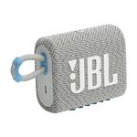 JBL Go 3 ECO Waterproof Wireless Bluetooth Speaker with 5 Hours of Battery Life, White