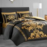 Lazzaro King Size Duvet Cover Sets - Premium Microfiber Reversible Duvet Cover King Size (220 x 230 cm) 3 PCs - Ultra Soft & Hypoallergenic King Size Duvet Cover With 2 Pillow Cases