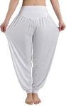 fitglam Women's Soft Modal Yoga Harem Pilates Pants Long Baggy Sports Workout Dancing Trousers