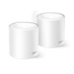 TP-Link Deco X10 AX1500 Whole Home Dual-Band Mesh Wi-Fi 6 System, AI-Driven, Coverage up to 3900ft²,Connect up to 120 Devices,Ideal for Gaming&4K, Alexa and Google Home Compatible, Pack of 2