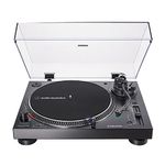 Audio-Technica AT-LP120XUSB Direct-Drive Turntable (Analog & USB), Fully Manual, Hi-Fi, 3 Speed, Convert Vinyl to Digital, Anti-Skate and Variable Pitch Control Black