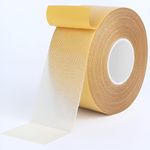 BLUEONE Double Sided 3CM x 10M Long Super Strong Sticky Carpet Tape, Non-Slip Waterproof Removable Mesh Grid Tape for Hardwood Floors, Mats, Wall Hanging & Paste Decoration (10M)