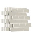 Yoillione Upgrade Thicker Peel and Stick Wall Tiles Backsplash for Kitchen and Bathroom, Metro Subway Tiles Self Adhesive Tile Stickers 3D Stick on Splashback Light Coffee, 10 Sheets