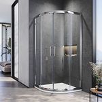 ELEGANT 900 x 900 mm Quadrant Shower Cubicle Enclosure Sliding Door 6mm Easy Clean Glass