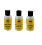 Pure Emu Oil 50ml - 3 Pack - Great for dermatitis, psoriasis, eczema, brittle nails, dry hair & scalp, burns and joint pain - by Emu Oil Well