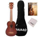 Kala MK-S Soprano Ukulele With Bajaao Gig-Bag, Polishing Cloth and E-Book - Mahogany