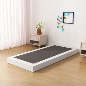 Upcanso 7 Inch Twin Box Spring Bed Base, Low Profile Metal Boxspring Twin with Fabric Cover, 2000 Lbs Max Weight Capacity Mattress Foundation, Noise-Free, Easy Assembly