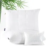 Bedsure Pillows Standard Size Set of 2, Cooling Pillows Rayon Derived from Bamboo, Adjustable Gusseted Pillows with Down Alternative Filling, Fluffy Soft Pillows for Back Stomach Side Sleepers