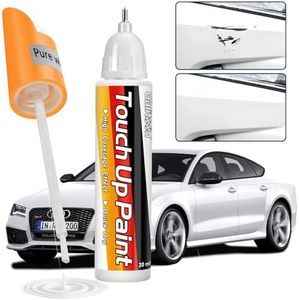 Touch Up Paint for Cars, Car Paint Scratch Repair, Two-In-One Car Touch Up Paint Fill Paint Pen, Quick & Easy Solution to Repair Minor Automotive Scratches 0.8 fl oz (White)