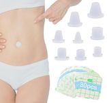 Heyshapeing 9PCS Adult Belly Button Plug Post Tummy Tuck Belly Button Plug Adult Belly Button Trainer Post Surgery Supplies Ideal for Tummy Tuck, Liposuction