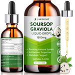 JARDIENT Soursop Graviola Liquid Drop - Organic Soursop Bitters Liquid for Cell Support & Regeneration, Immune Boost, Relax & Digestive, 2 Fl Oz