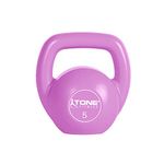 Tone Fitness 5 lb Vinyl Kettlebell | Pink