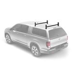 StarONE Adjustable Camper Shell Ladder Rack Cap & Topper Roof Rack Universal for Pickup Truck Van,2 Bar,Steel