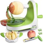 Apple Peeler Stainless Steel Blade, Pear Peeler with 8 Wedges Apple Slicer and Corer, 3 in 1 Apple Peeler Corer Slicer, Quick and Thin