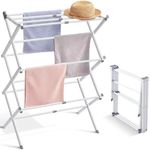 SANTINA Expandable Clothes Drying Rack Metal Foldable & Collapsible Laundry Drying Racks for Clothes Towel Bed Linen Laundry Room Indoor Outdoor Space-Saving Laundry Rack - Random Color