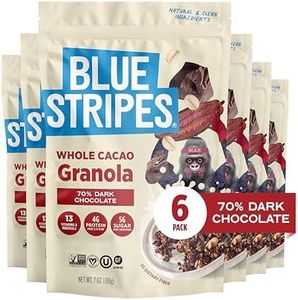 Blue Stripes 70% Dark Chocolate Granola - 7 oz Bag (6 Pack)