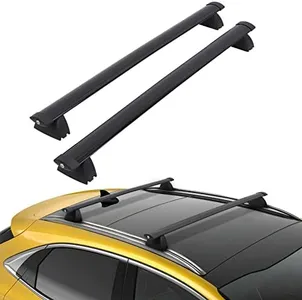 CHEINAUTO Car Roof Rack Cross Bars, Roof Bars for 2011-2021 Grand Cherokee with Grooved Side Rails, Aluminum Cross Bar Replacement for Rooftop Cargo Carrier Bag Kayak Bike Snowboard