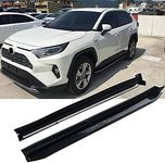 All Black For Toyota RAV4 2019 2020 2021+ Running Board Side Step Nerf Bar Protect Pedals 2PCS