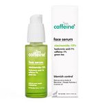 mCaffeine 10% Niacinamide Face Serum for Acne Prone Skin & Oily Skin | With Goodness of Hyaluronic Acid & Green Tea | For Men & Women | Ideal For Monsoon Season | 30ml