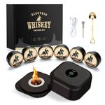 ElectricWhiskey Smoker Kit with 6 Wood Chips, Rechargeable Cocktail Smoker Infuser Kit, Old Fashioned Drink Smoke-r Kit, Birthday Bourbon Gifts for Men, Dad, Husband, Boyfriends