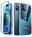 i-Blason Cosmo for iPhone 12/ iPhone 12 Pro 5G 6.1'' (2020), Slim Full-Body Stylish Protective Case with Built-in Screen Protector (Butterfly)