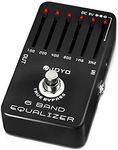 JOYO 6-Band EQ Pedal Electric Guitar Equalizer (100Hz 200Hz 400Hz 800Hz 1.6kHz 3.2kHz) Provides ±18dB for Each Band (JF-11)