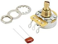 Fender 250k No-Load Split Shaft Potentiometer (Volume - Tone), 1 Count (Pack of 1)