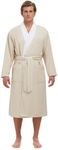 MONARCH Plush Lined Microfiber Bath Robe for Women or Men - Super Soft, Durable Luxury Spa, Resort & Hotel Bathrobe, Generously Sized (Unisex) Cypress
