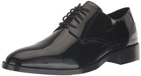 Cole Haan Men's Hawthorne Plain Ox Oxford, Black Patent/Black, 7