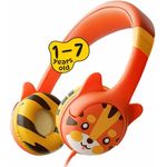 Kidrox® Toddler Baby Headphones (1-7 years old) for Kids, Durable & Flexible Headphones for Kids, Girls & Boys, 85dB Limiting Wired Children HeadPhones for School, Airplane, Travel, iPad, Tablet.