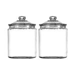 Anchor Hocking 1 Gallon Heritage Hill Glass Jar with Lid (4 piece, all glass, dishwasher safe)