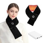 ACETOP Heated Scarf with 5000mAh Battery Rechargeable Heating Pad for Neck Pain Relief, Electric Heated Neck Wrap Warmer with 3 Heat Levels, Cordless Thermal Brace Neck Heater for Men Women