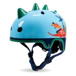 Micro Scooters | Bike/Scooter 3D Printed Deluxe Children's Helmet | Cycling Accessories | Adjustable Headwear | Boys & Girls | 55-58cm | Dino