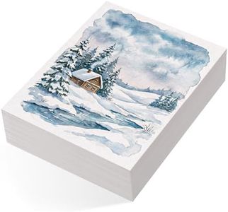 80 Sheets Watercolor Paper Bulk, 110 lb/230 GSM Cold Press Paper White Water Color Paper for Kids Child Students Adults Artists Drawing Wedding Gift Cards(9x12 Inch)