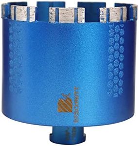 Diamond Core Drill Bit,BRSCHNITT 4 Inch Laser Welded Diamond Hole Saw with 5/8-11 Thread for Granite Marble Solid Block Stone Reinforced Concrete,Dry or Wet Drilling (102mm)