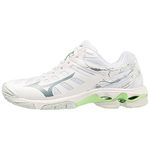 Mizuno Women's Wave Voltage Volleyball, White/Glacial Ridge/Pati, 9.5 UK