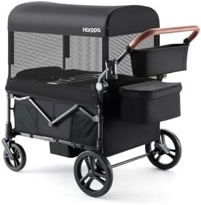 Harppa Remy XL Wagon Stroller for 4 Kids, 280Ibs Capacity with 4 Seater
