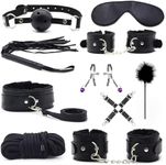 10pcs BDSM Bondaged Kit Sex Handcuffs - Sex Restraints Bondage Kit Adults for Adult Restraints Sex Adults for Women Couples Female Beginner Items Sex Straps Gear & Accessories Hoodies