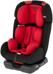 Amazon Brand - Supples Convertible Car Seat for Babies and Kids (0-12 Years) | ECE R44/04 Safety Certified | Forward and Rearward Facing | 3 Adjustable Recline Levels | Black and Red