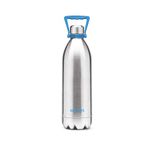 Milton Duo 2000 Thermosteel 24 Hours Hot and Cold Water Bottle with Handle, 1.86 litres, Silver