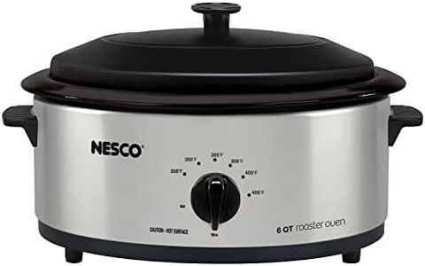 NESCO 4816-25 Electric Roaster, standard, Silver