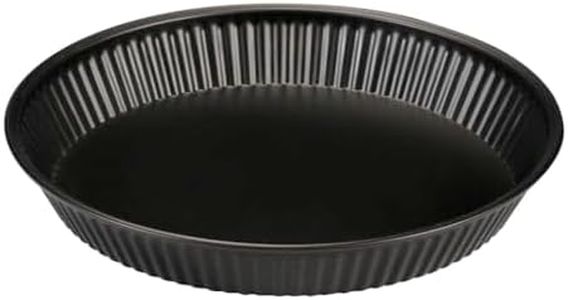 FORMEGOLOSE, Molde Para Tarta 24cm, Acero Inoxidable Con Doble Capa Antiadherente, Color Negro