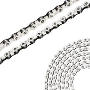 High-Performance E Bike Chain (Carbon Steel/Silver) Strength 2336 lbs