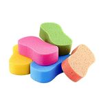 Car Wash Sponge, 2.4in Thick Extra Large Sponges for Car Cleaning, 5pcs Colorful Multi-Purpose Cleaning Sponge for Bathroom Bike Boat (8.7X4.3X2.4in,5 Pcs)