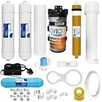 Konvio Neer Service Kit with 100 GPD Booster pump, Carbon Sediment Inline Filter, PP Spun 10 Inch, 80 GPD Membrane, Alkaline cartridge, FR for all RO Water Purifier (Multicolour)