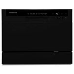 Farberware Portable Countertop Dishwasher - 7-Program System for Home, RV, and Apartment - Wash Dishes, Glass, and Baby Products - Hookup Required, 19.7"D x 21.7"W x 17.2"H, Touch control