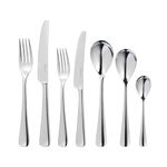 Robert Welch Malvern Bright: 42 Piece Cutlery Set for 6 Place Settings | Premium 18/10 Stainless Steel Mirror Finish. Dishwasher Safe. Gift Boxed.
